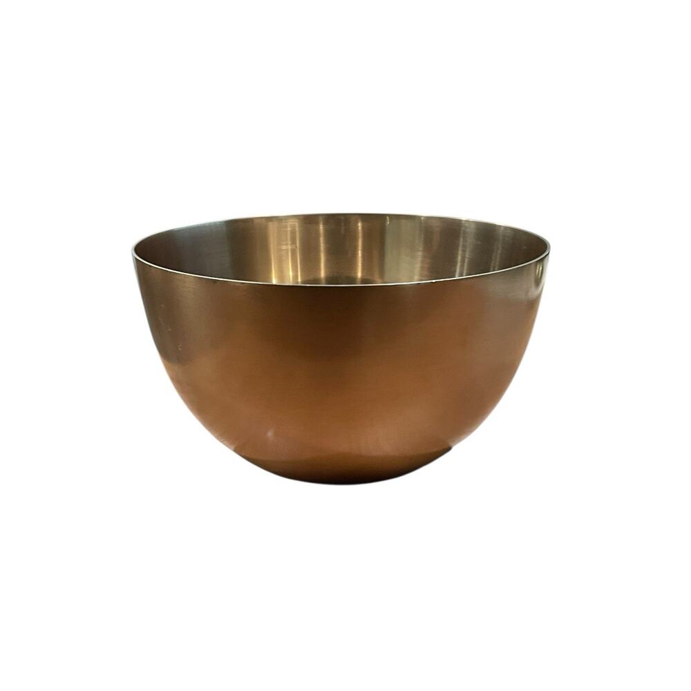Project 62 Gold Smooth Metal Bowl Made in India Stainless Steel